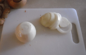 slice onions