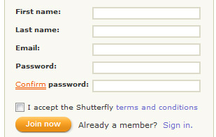 register for shutterfly