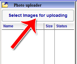 select images for uploading