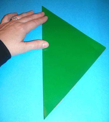 paper triangle for stem