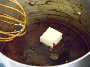 Adding Butter to the BBQ Sauce