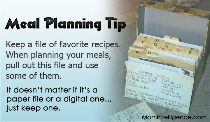 Meal Planning Tip
