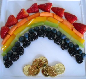 Rainbow Fruit and Veggie Plate