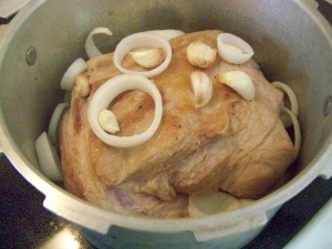 Pork Roast Ready for Pressure Cooking