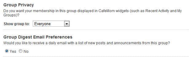 join cafemom group