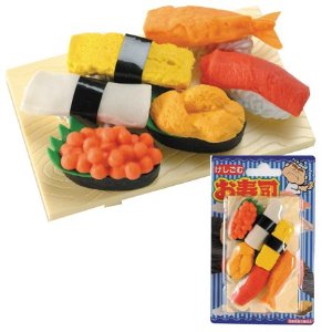 Sushi Erasers