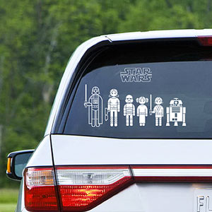 Star Wars Family Car Decals