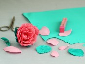 Valentine's Day Foam Roses Craft